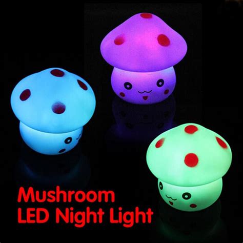 MUQGEW Mushroom Shaped 2017 Newest Soft Comfortable Lighting Unique Design LED Lamp Night Light ...