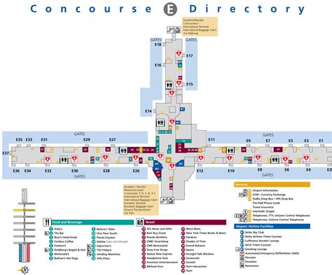 Atlanta Airport Map Terminal B Restaurants | nda.or.ug