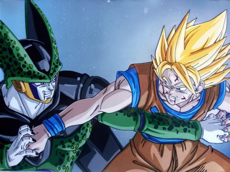 Cell Vs Goku by tenro1 on DeviantArt