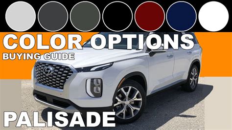 Hyundai Palisade - Color Options Buying Guide - YouTube