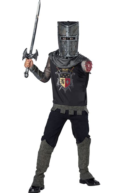 Black Knight Costume for Boys