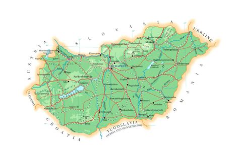 Maps of Hungary | Detailed map of Hungary in English | Tourist map of Hungary | Road map of ...