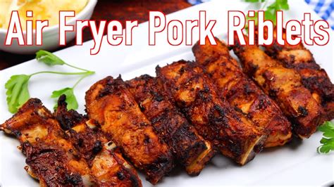 Savory Pork Riblets in the Air Fryer (Healthier Version) - YouTube