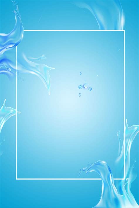 World Water Day Creative Water H5 Poster Background Psd Download Powerpoint Background Design ...