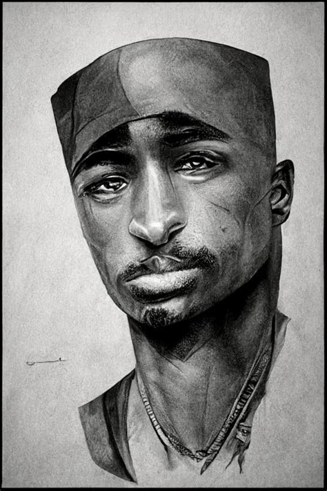 Drawing Of Tupac