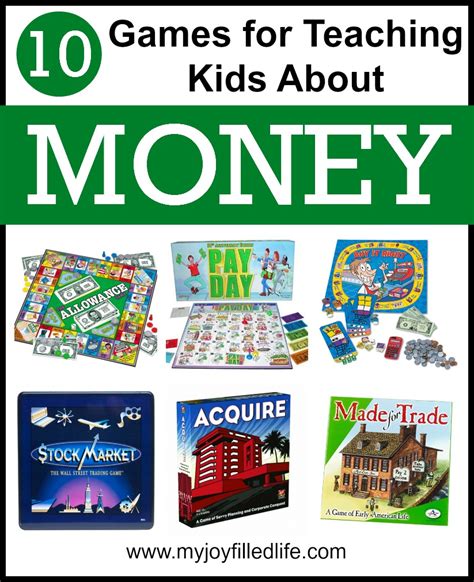 Games That Teach Kids About Money - My Joy-Filled Life