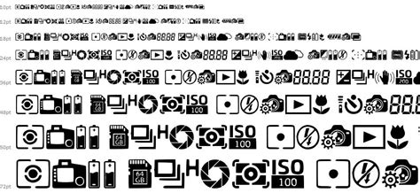 Digital Camera Symbols font by Woodcutter | FontRiver