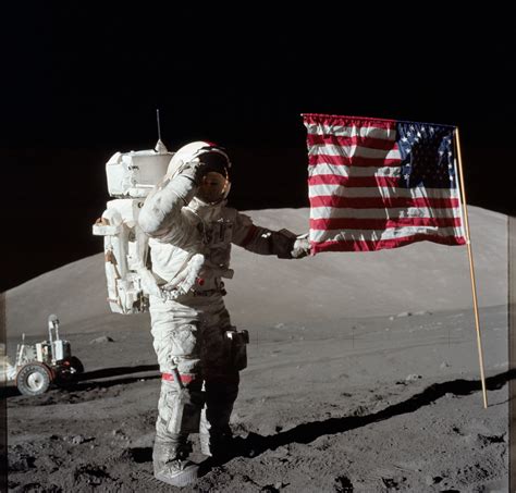 Astronaut Eugene Cernan becomes last person to walk on the moon 50 years ago this hour # ...