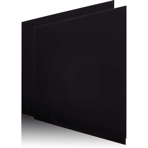 Black Acrylic Sheet, 3mm Blank Sign for Crafts Supplies (12 x 12 in, 2 ...