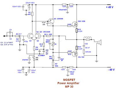 Mosfet Guitar Amp Schematic