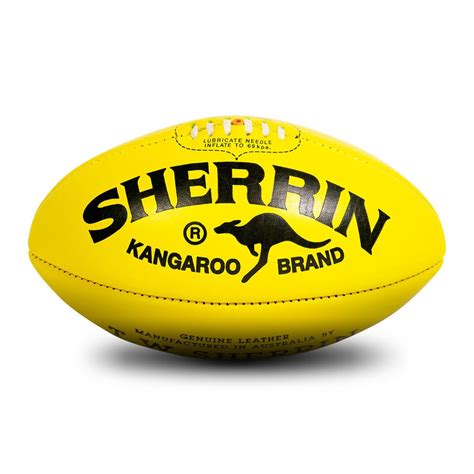 Sherrin KB Football – Size 5 – Yellow - AFL Europe