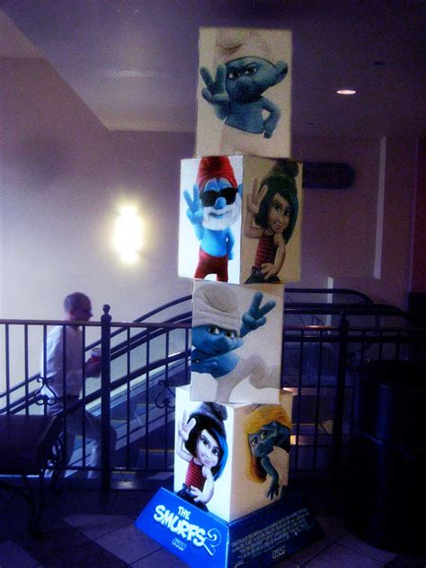 Smurfs Two movie poster billboard standee blocks 2811 | Flickr