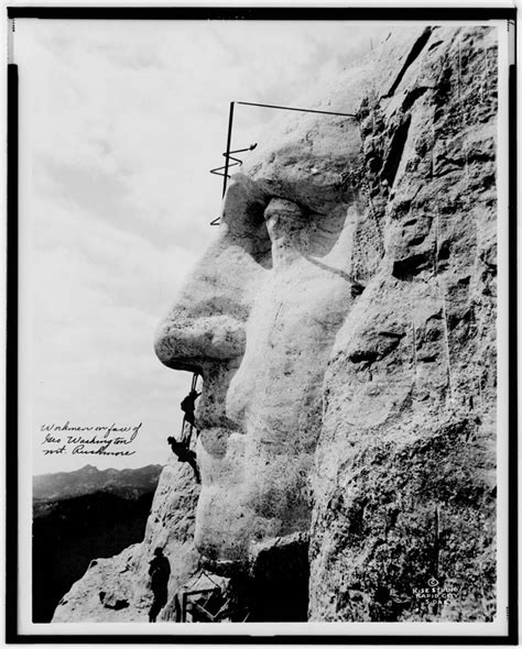 Carving Mt. Rushmore - George Washington