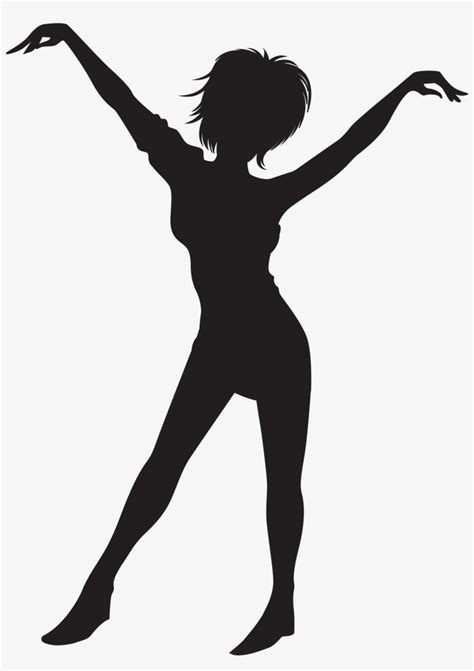 Clipart Black And White Library Dancing Girl Silhouette - Dancing Girl ...