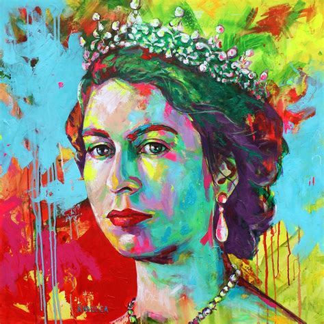 Queen Elizabeth II by Alexandra Andreica | Art2Arts