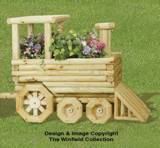 Landscape Timber Train Planter Plans , Planter Woodworking Plans: The Winfield Collection