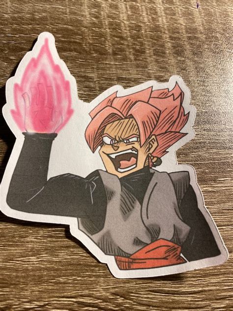 Goku Black Rosé Sticker - Etsy