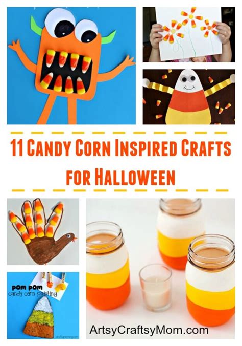 11 Candy Corn Inspired Crafts for Halloween - Artsy Craftsy Mom