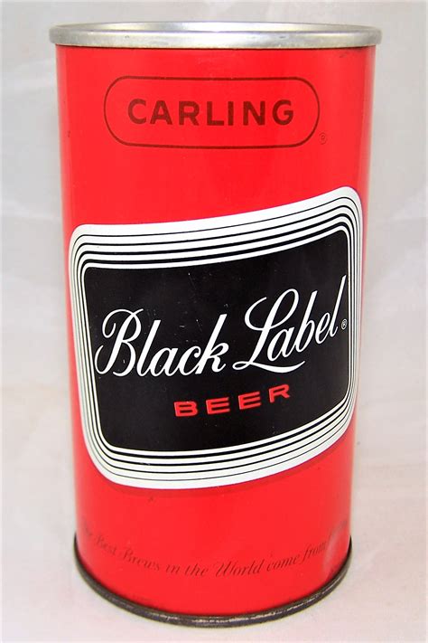 Lot Detail - Carling Black Label (U.S Map) Fan Tab Beer Can