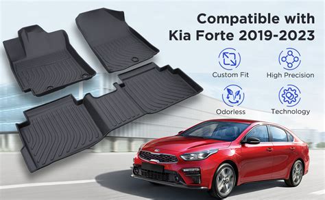 Amazon.com: BAMACAR for 2019-2023 Kia Forte Floor Mats, All Weather for 2019 2020 2021 2022 2023 ...