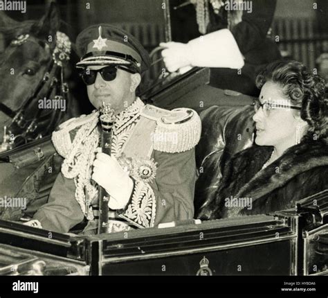 Mahendra King of Nepal with queen Stock Photo - Alamy