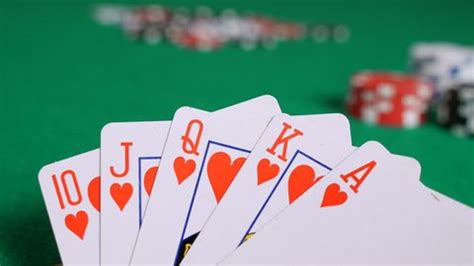 Royal Flush Poker Hand Game Table Stock Footage Video (100% Royalty ...