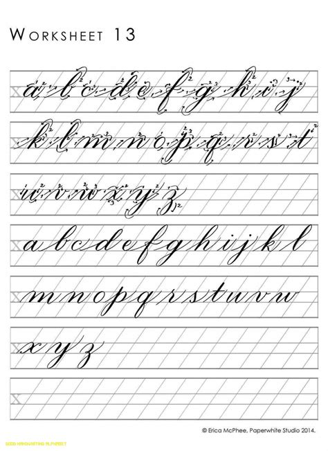 Printable Cursive Alphabet Pdf - Printable World Holiday