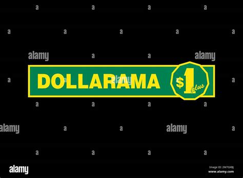 Dollarama, Logo, Black background Stock Photo - Alamy