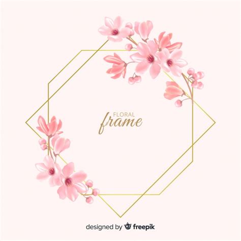 Premium Vector | Beautiful golden floral frame design | Logotipo floral, Design gráfico flor ...