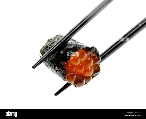 Salmon Roe Sushi Stock Photo - Alamy