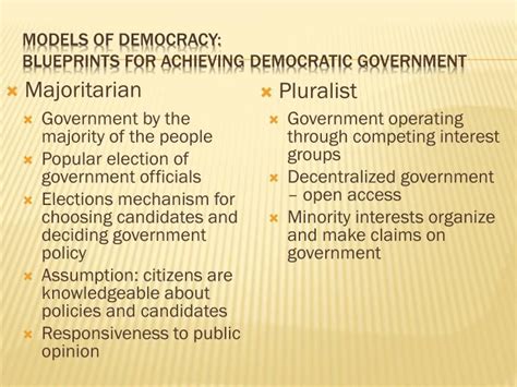 PPT - U1, C2: Majoritarian or Pluralist Democracy? PowerPoint ...