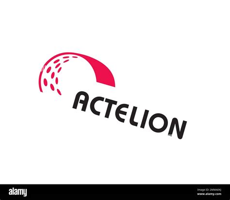 Actelion, rotated, white background, logo, brand name Stock Photo - Alamy