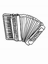 Accordion coloring Pages sketch template