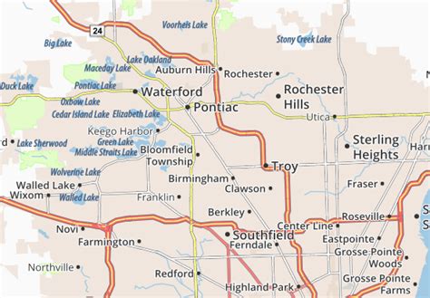 MICHELIN Bloomfield Hills map - ViaMichelin