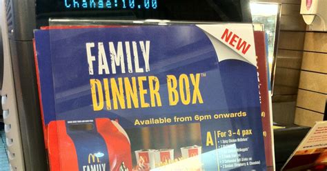 POPCOLOURS: McDonald Family Dinner Box