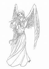 Angel Coloring Pages – Printable FREE sketch template