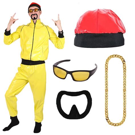 Adults Ali G Costume - Yellow Rapper Fancy Dress Costume Set - I Love ...