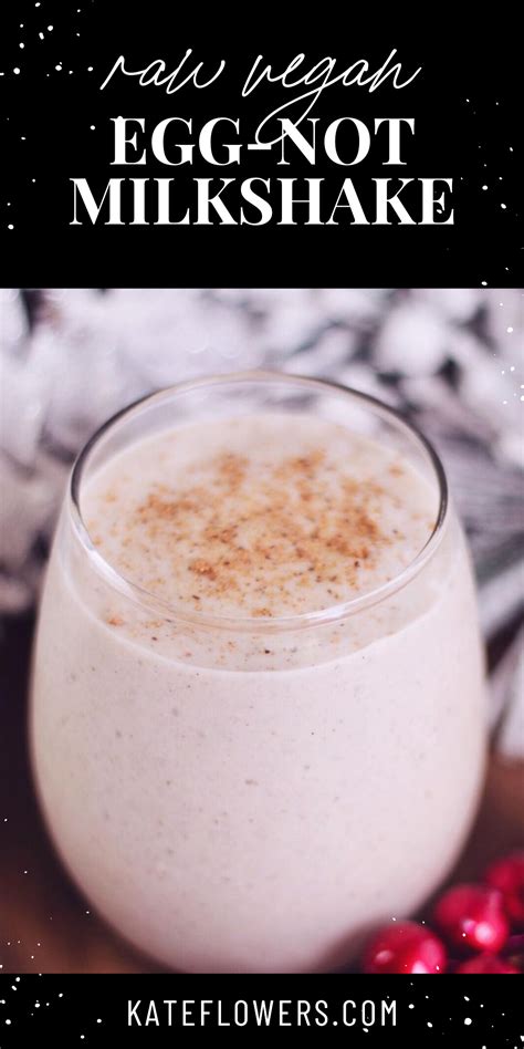 Vegan Eggnog Milkshake – Kate Flowers