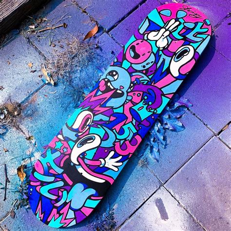 Pin by Kayla on SHRIMPYYT | Skateboard art design, Painted skateboard ...