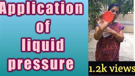 Application of # liquid pressure | for grade 8 |Experiment - YouTube