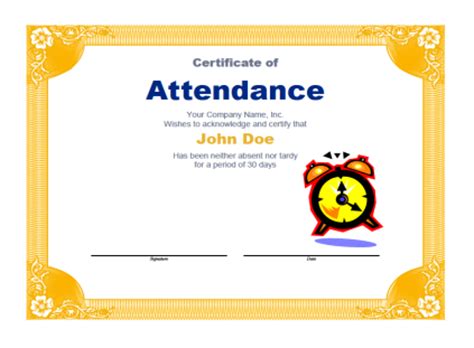 Attendance Awards