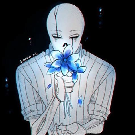 Gaster!Sans smelling some Echo Flowers - undertale Photo (40809172 ...