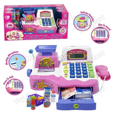 Simulation Supermarket Cash Register w/ Working Microphone ...