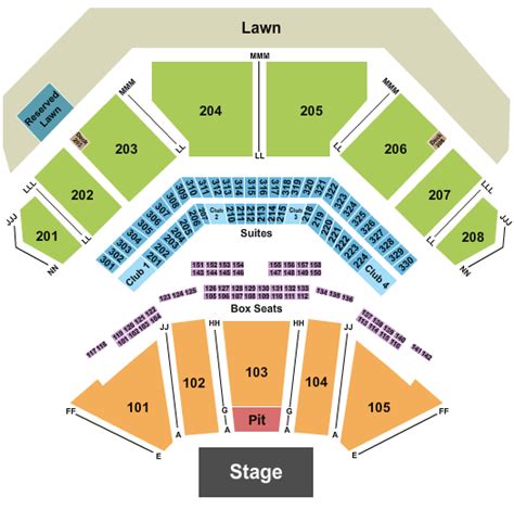 Credit Union 1 Amphitheatre - Endstage GA Pit Seating Chart | Cheapo Ticketing