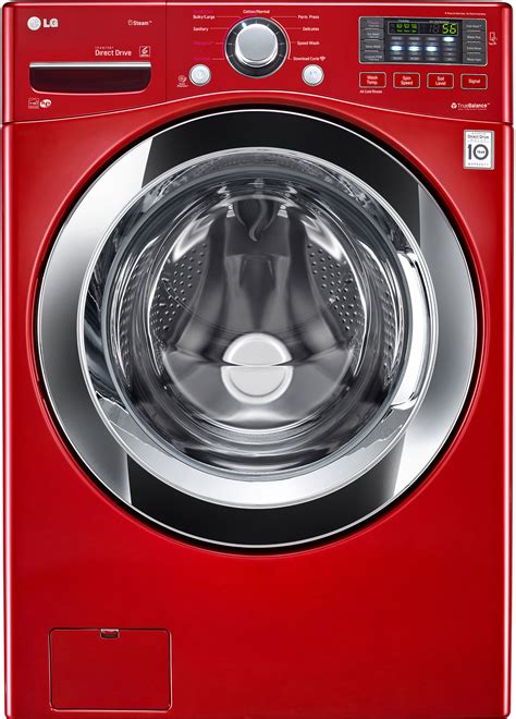 LG WM3370HRA 27 Inch 4.3 cu. ft. Front Load Washer with 7 Wash Cycles, 1,300 RPM, Steam Cycle ...