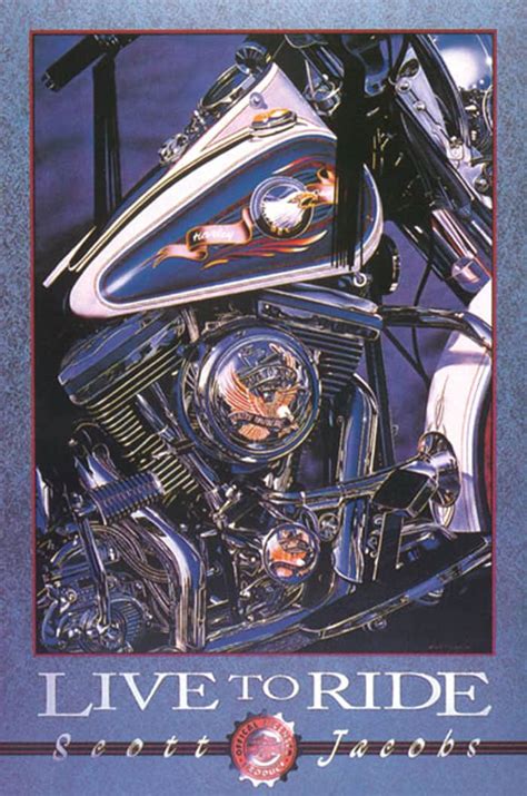 Live To Ride (Vintage Poster) | Harley-Davidson Posters - Jacobs Gallery