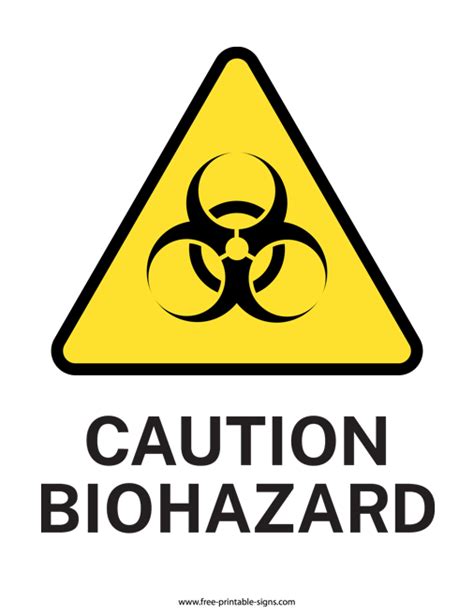 Printable Biological Hazard Sign – Free Printable Signs