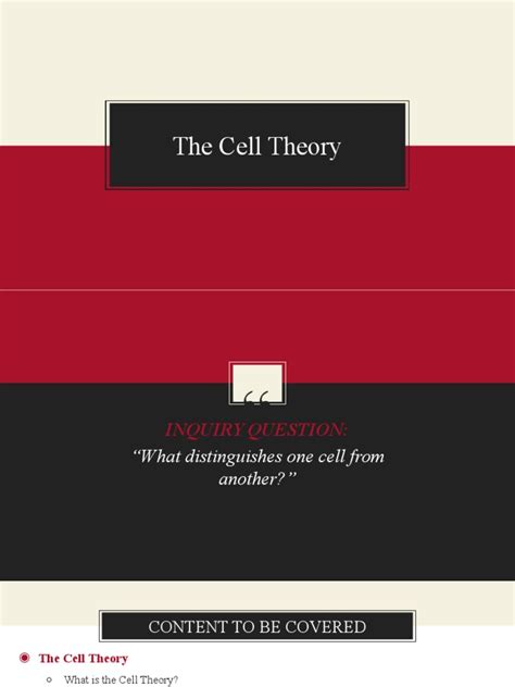 The Cell Theory & Technological Advances | PDF