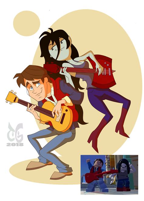 Fanart and more. :P — Marty MCfly and Marceline jamming together....