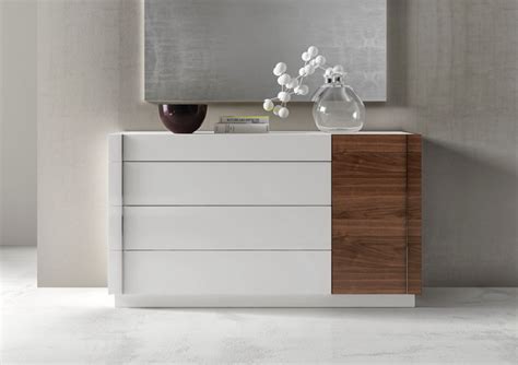 Lisbon White Lacquer/Walnut Dresser - Contemporary - by Dexter Sykes